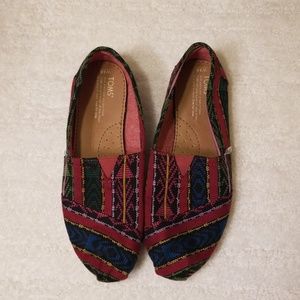 Toms Womens Multi Colored Size 10 shoes